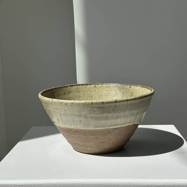 Office Objets - Wholesale Decorative Plate/Dish/Bowl - Large green and brown Indonesian ceramic bowl D18.5 H101