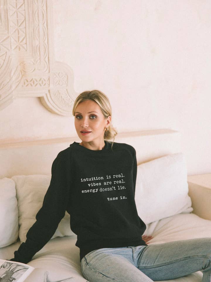 Jersey holgado «Intuition Is Real» para venta al por mayor de Om & Ah