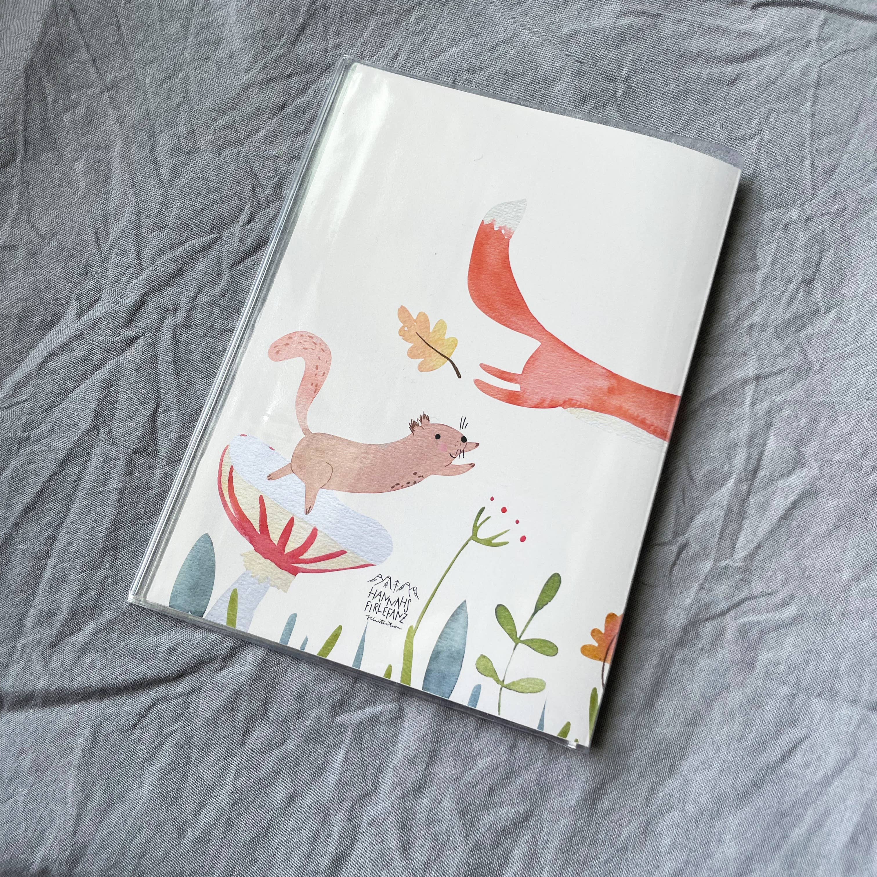 Hannahs Firlefanz – Engroshandel Mindebog - Børn og baby – U-Heft cover med ræv, gave til nyfødt2