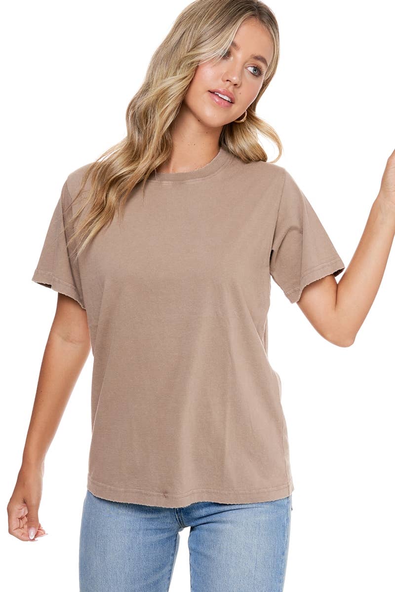 Foryeri - Wholesale T-Shirt - Women's - MINERAL WASHED S/S COTTON TEE6