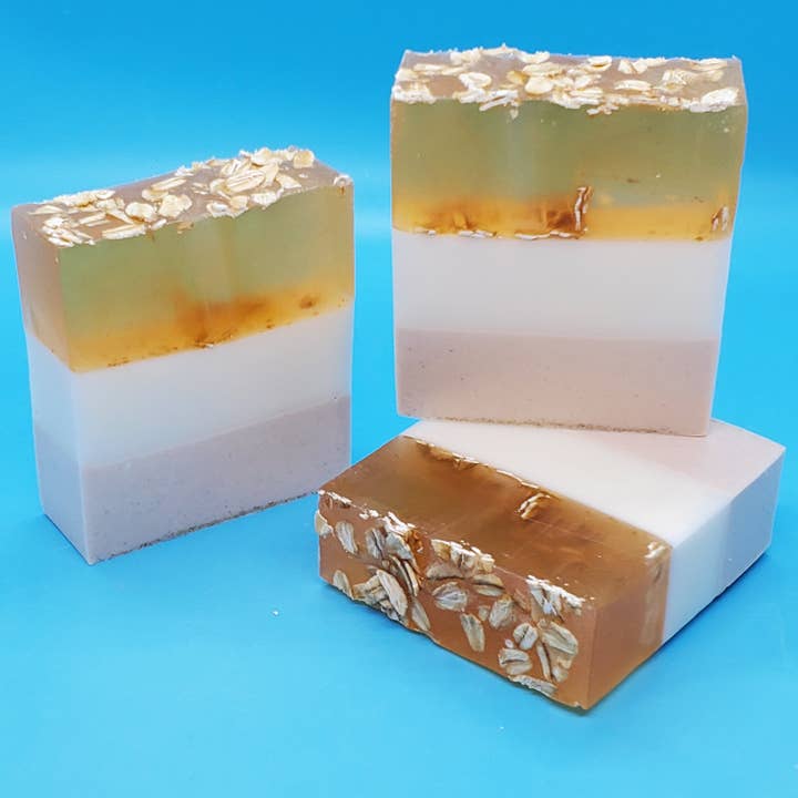 "Oatmeal Milk & Honey" Handcrafted Soap for wholesale by Allini Handcrafted Soap