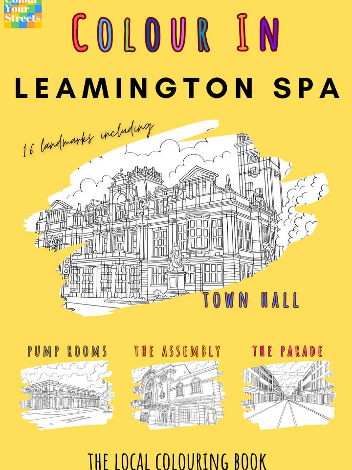 Leamington Spa Colouring Book (A4) for wholesale by Colour Your Streets