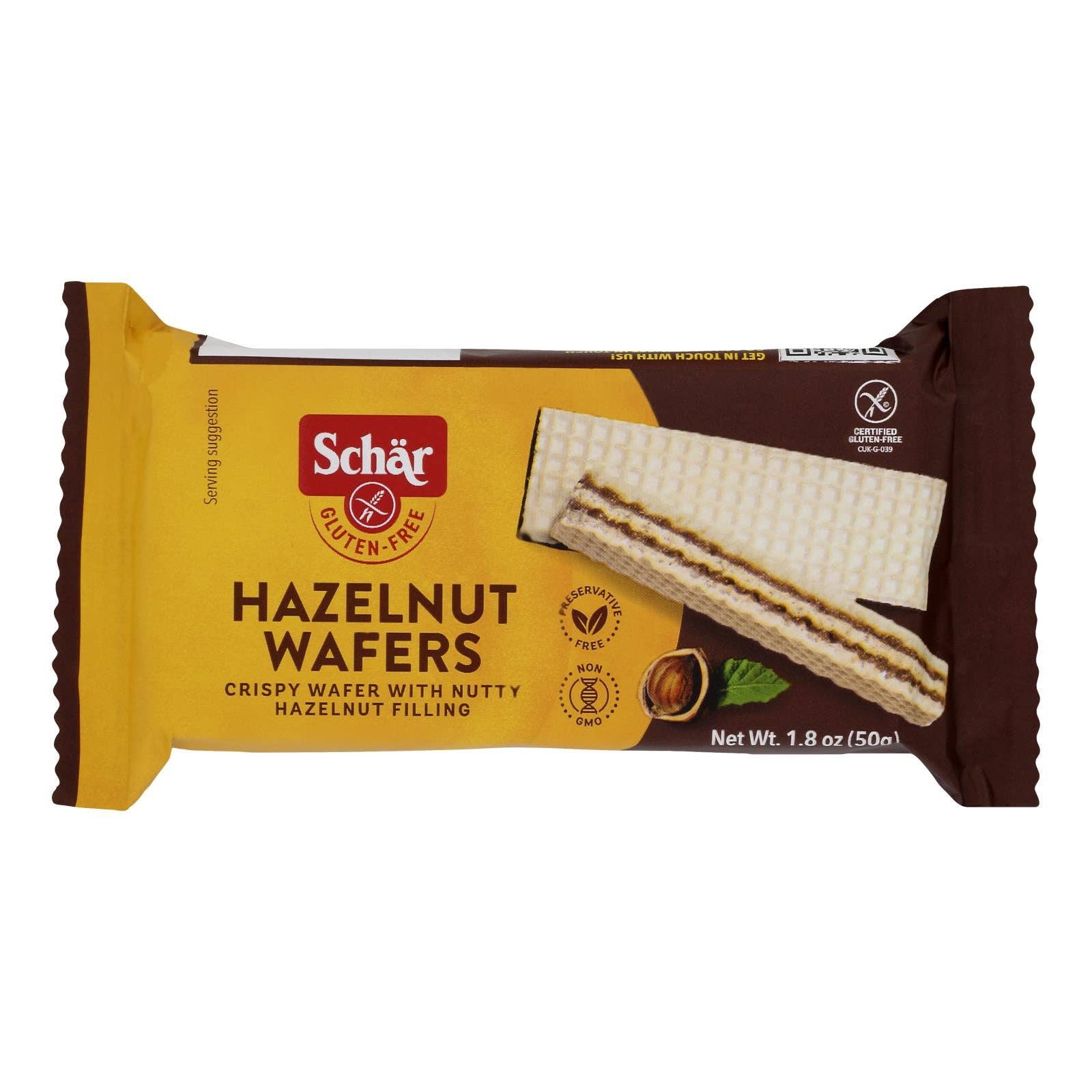 Everyday Supply Co - Wholesale Cookie - Schar Wafers - Hazelnut - Gluten Free - 1.8 oz - Case of 200