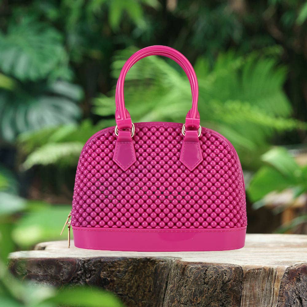 Sensibling Corp. - Wholesale Top Handle Bag - Women's - Solid Jelly Rubber Tote / Crossbody Bag9