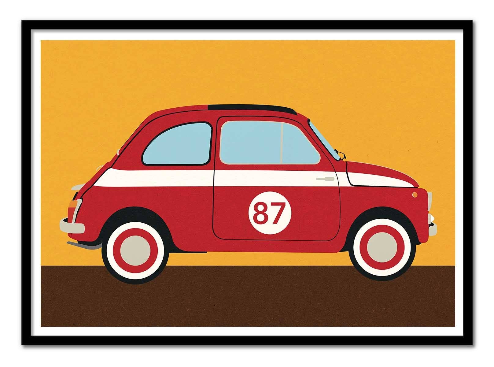 Wall Editions - Wholesale Poster - Art-Poster - Fiat 500 Nuova Abarth - Rosi Feist1