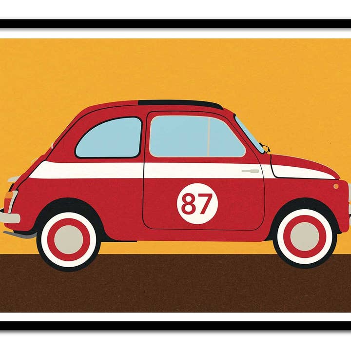 Wall Editions - Wholesale Poster - Art-Poster - Fiat 500 Nuova Abarth - Rosi Feist1