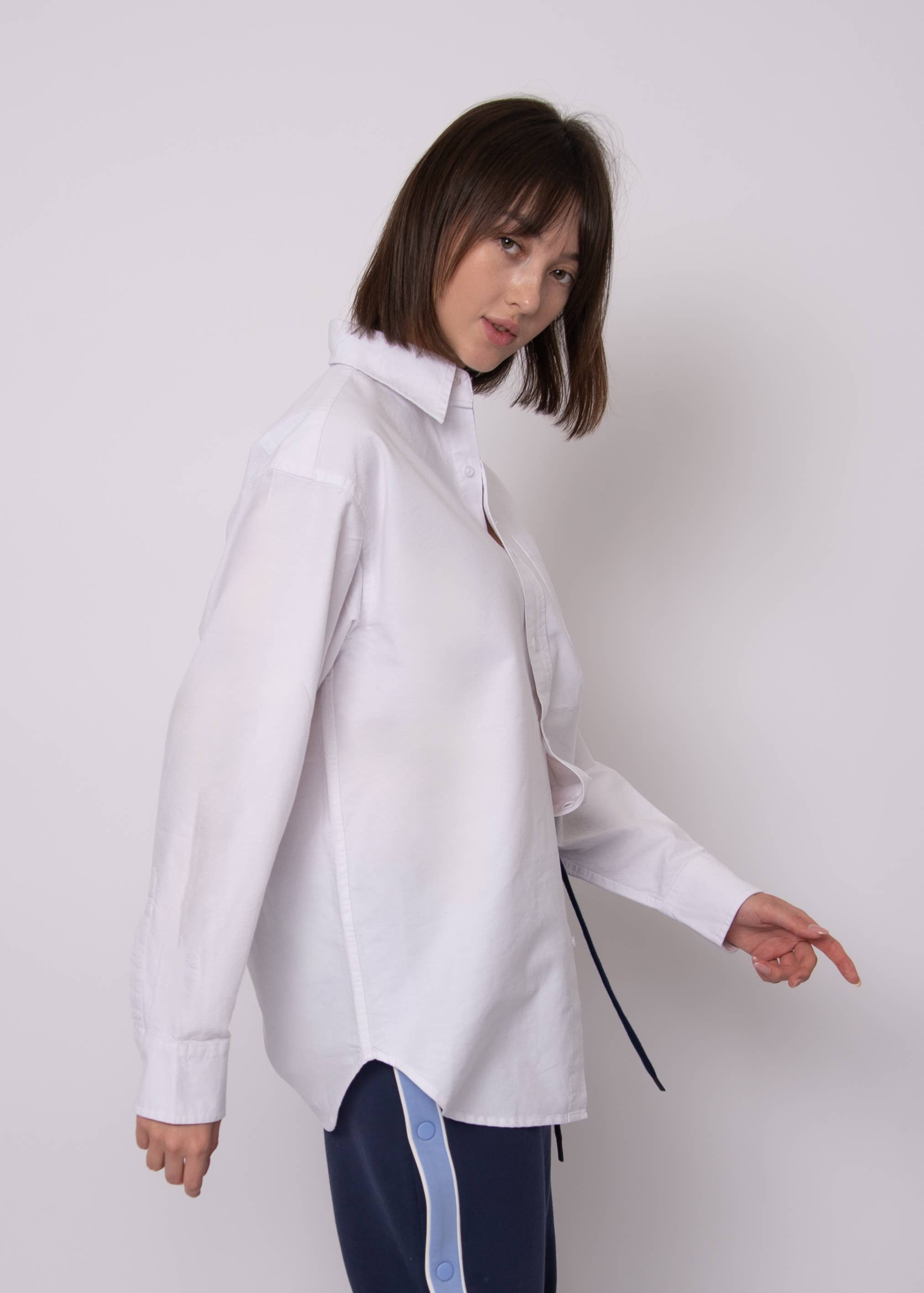 RD Style - Wholesale Button Down Shirt - Women's - PADME OXFORD LS SHIRT- 57W156S3