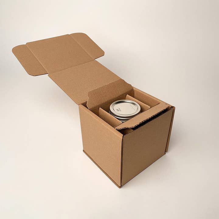 Flush Packaging - Wholesale Gift Box - 16 oz (Pint) Ball Regular Mouth Mason Jar Shipping Box™6