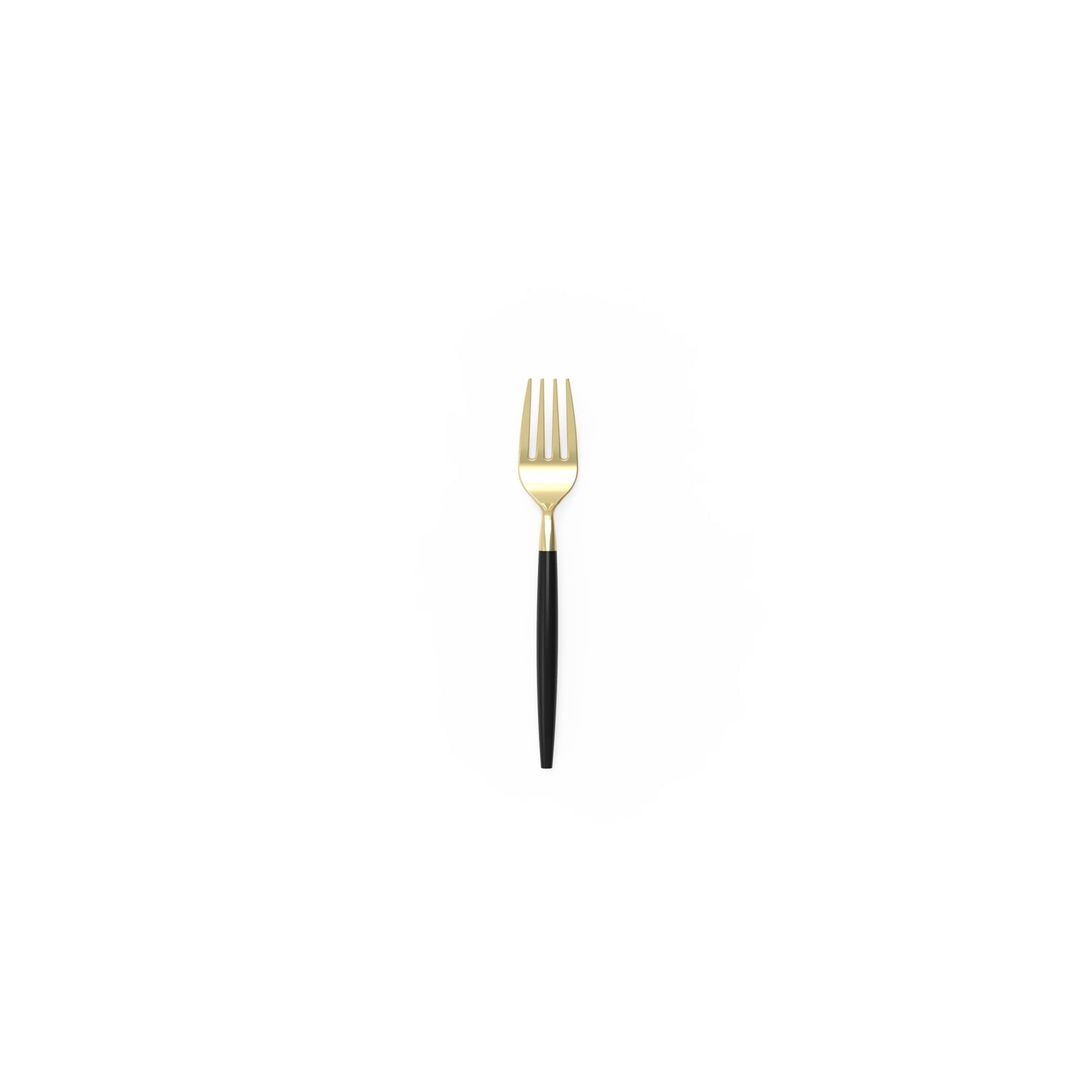 Luxe Party - Wholesale Disposable Servingware Set - Black and Gold Plastic Mini Forks | 20 Forks4