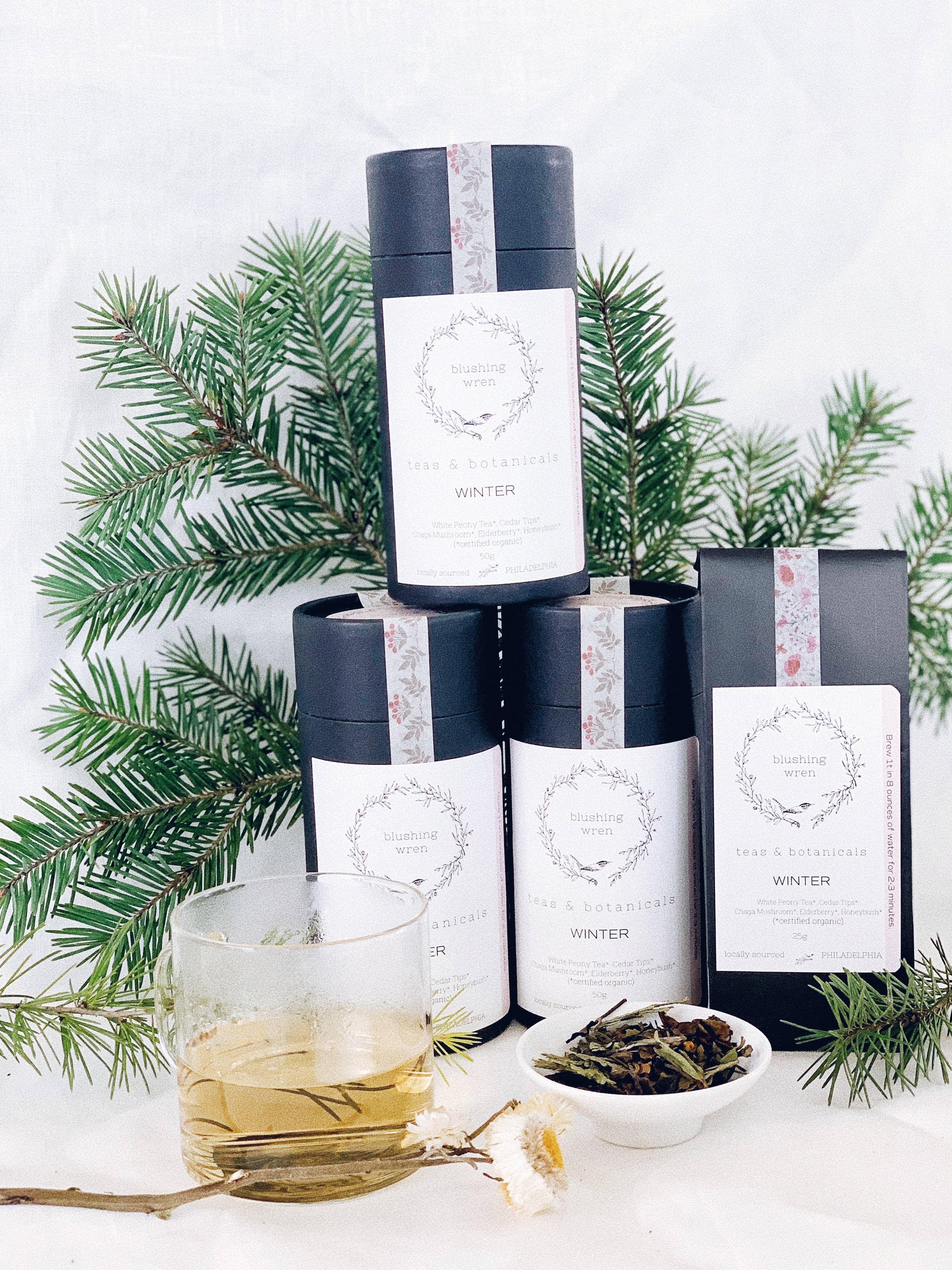 blushing wren teas & botanicals - Wholesale Loose Tea - winter bag3