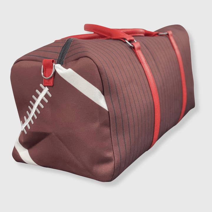 Football Brown Duffel Bag for wholesale by ILTEX Apparel