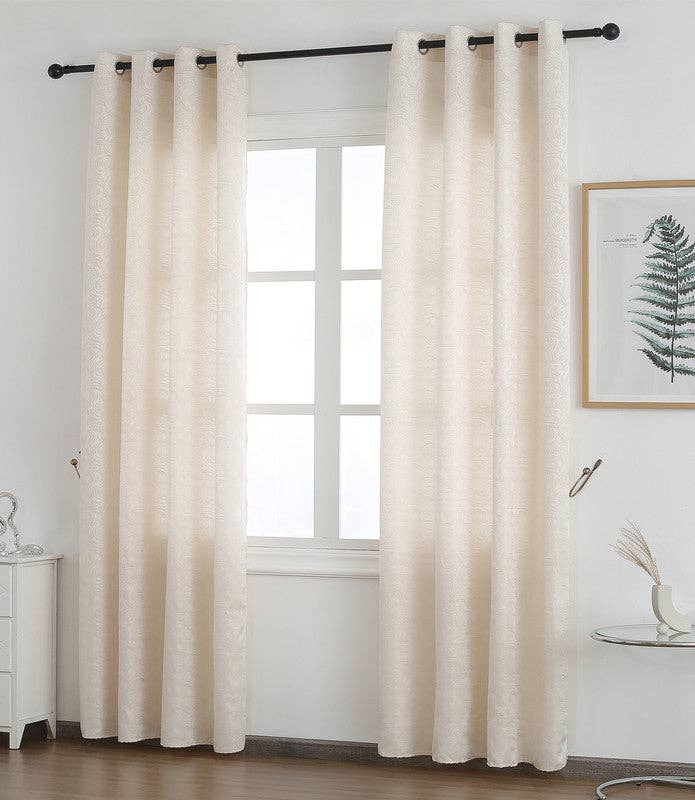 BOD HOME - Wholesale Curtain - Curtain Made with Rotating Stripes Pattern Beige 140*260cm1