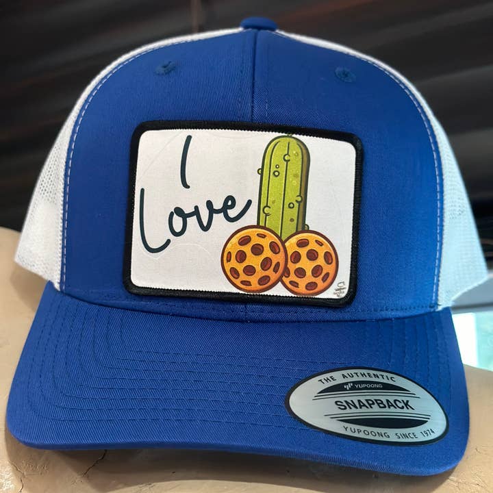 I Love Pickle Ball Hat (Multi Color Options) for wholesale by Crooked Halo