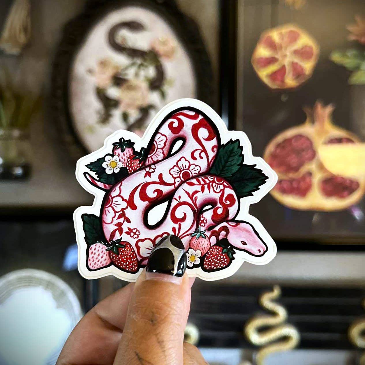 Raicodoll - Wholesale Sticker - Ceramic Nature Illustrations | Die-Cut Stickers3