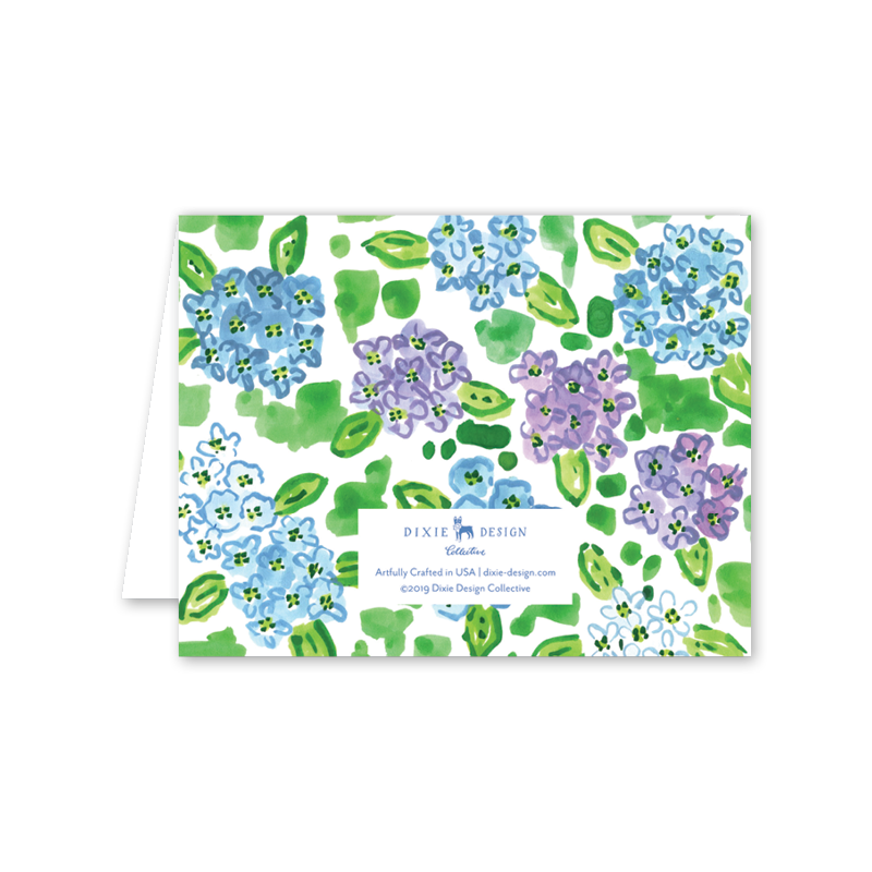 Dogwood Hill - Wholesale Thank You Card - Nantucket Hydrangeas Thank You1
