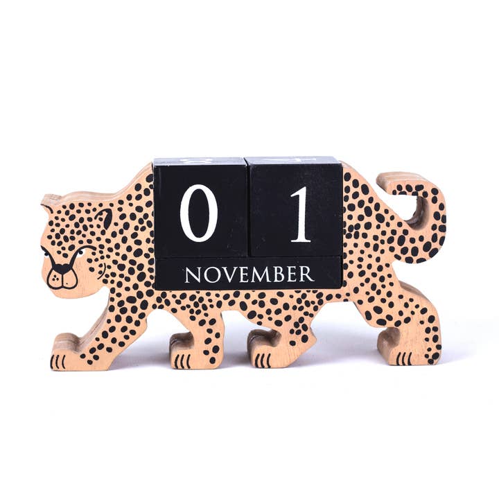 Helio Ferretti - Wholesale Calendar - PERPETUAL CALENDAR CHEETAH NATURAL HF