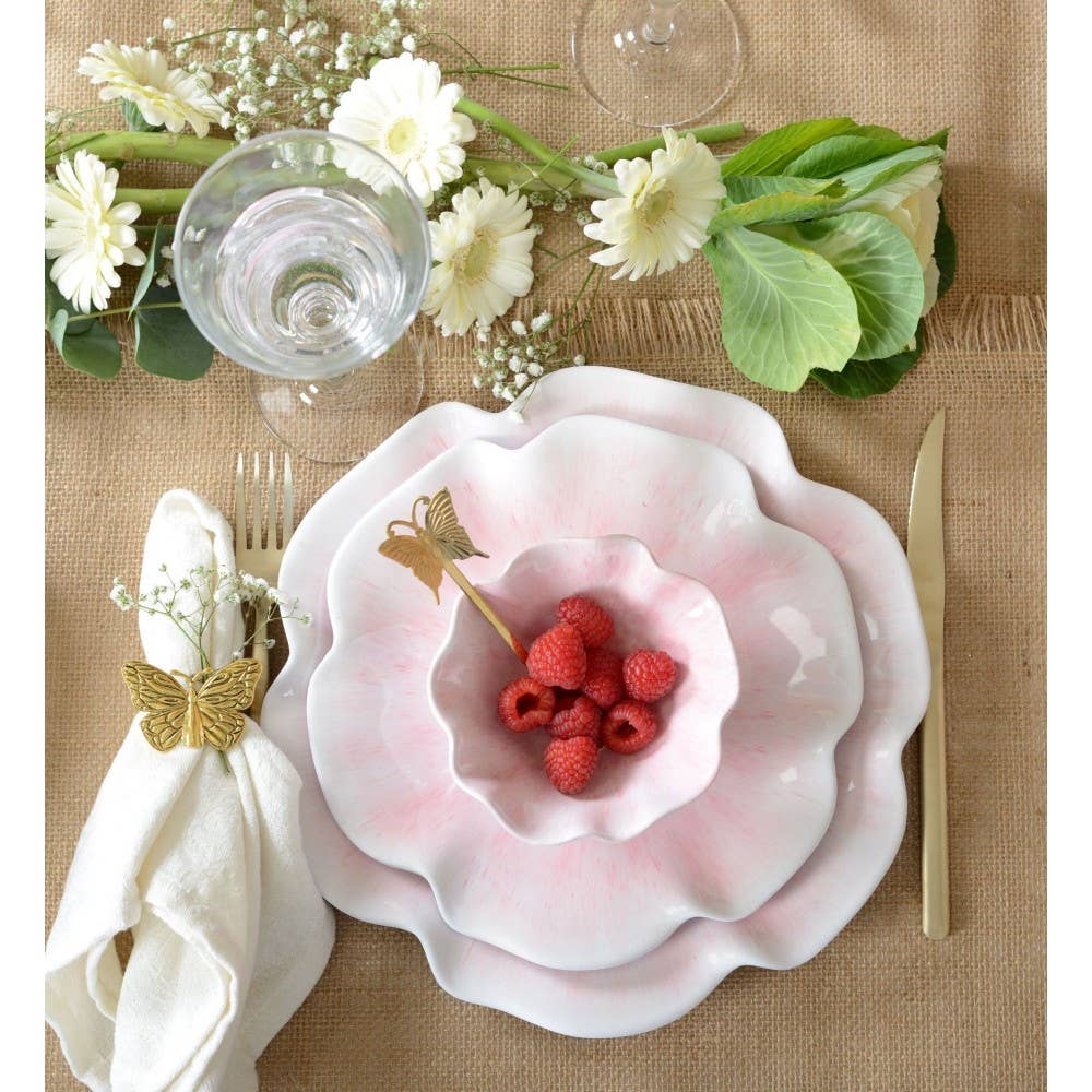AULICA - Wholesale Dinner Plate - Pink melamine dessert plate 23x23x2cm2
