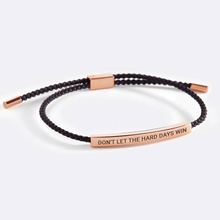 Mint & Lily - Wholesale Woven/Braided Bracelet - Don't Let The Hard Days Win Inspire Bracelet5
