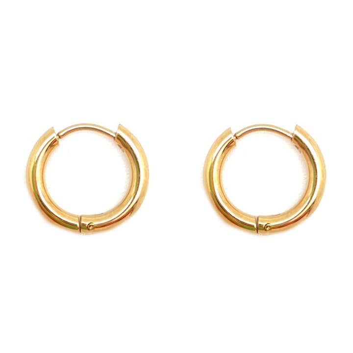 Handige Huggie Hoops - Medium voor wholesale door Bronwen Jewelry