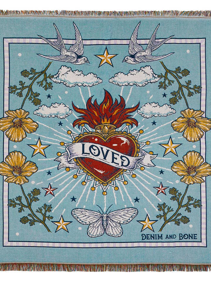 Plaid tissé en coton « Loved » pour la vente par Denim & Bone