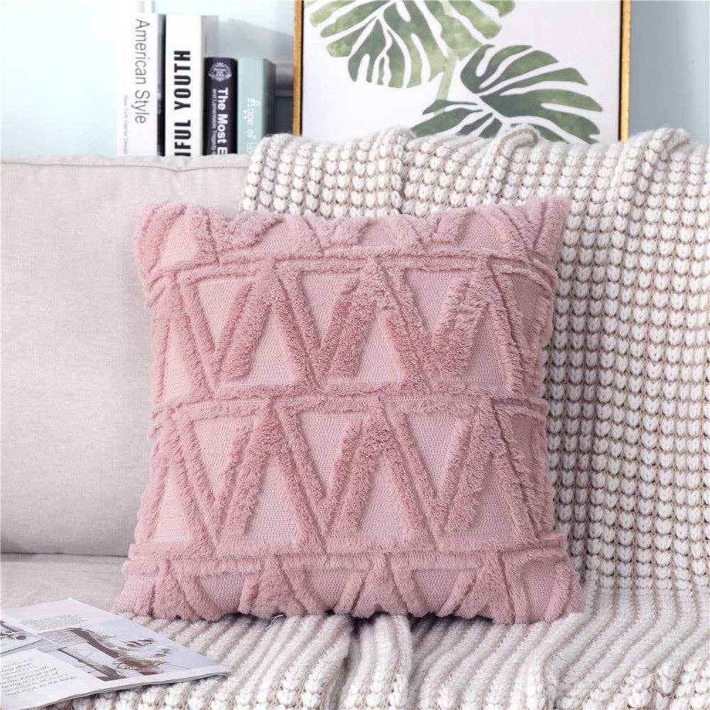 RKAAS HOME – wholesale Throw pillow cover – Super Soft Fluffy Plush Cushion Cover 18x18"4