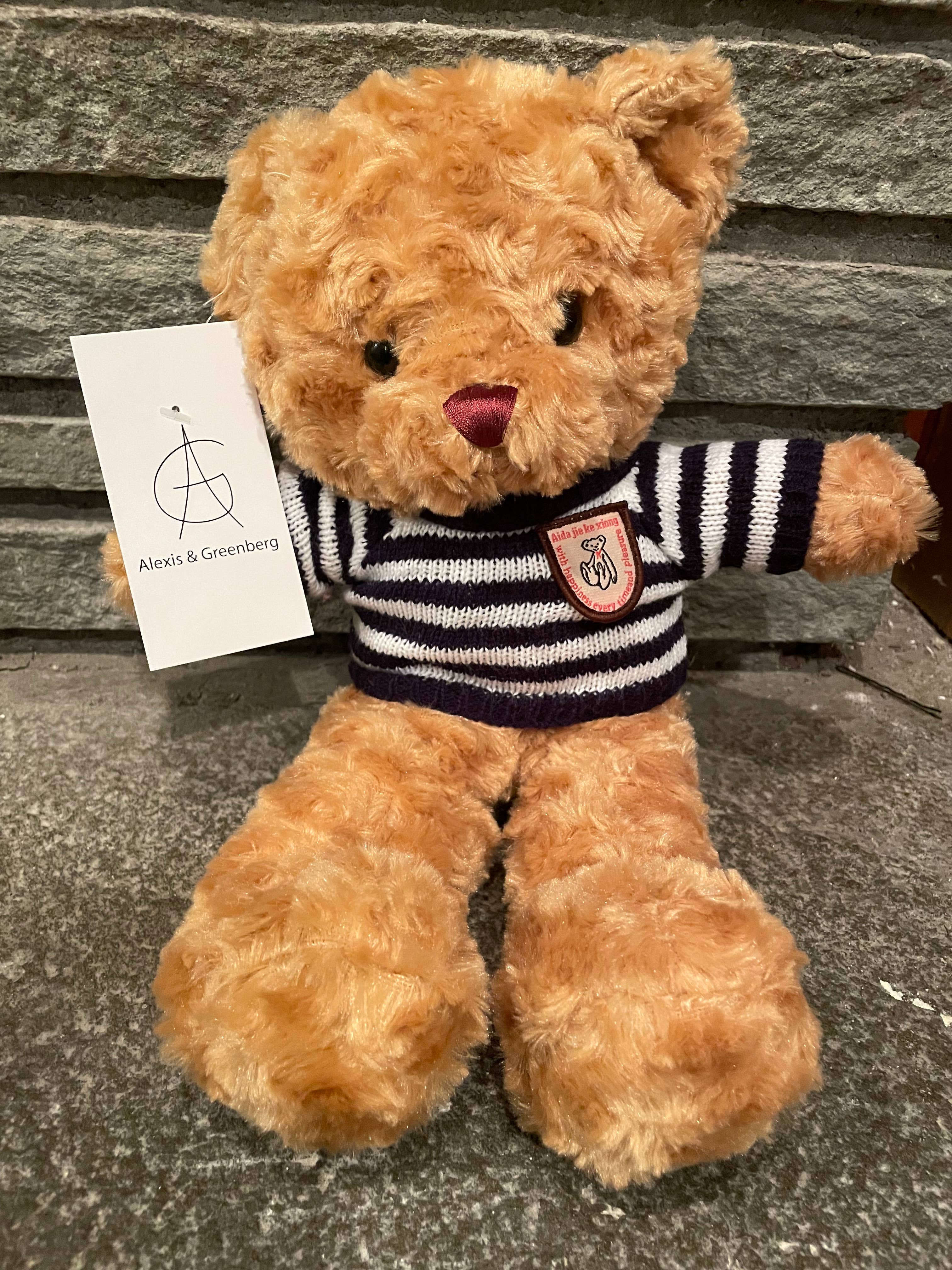AlexisandGreenberg – Engroshandel Fidget - Børn – Fidget Plush Sensory Bear Fidget hjerte legetøj eller gave 14 tommer7