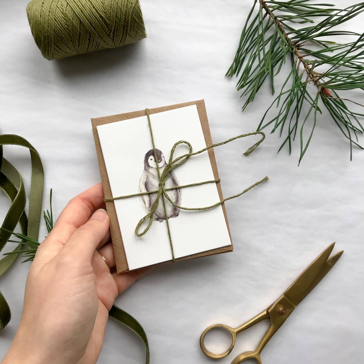 Annie Brougham Paper Goods. - Wholesale Kerstkaartje - Woodland Animal Mini kerstkaart4