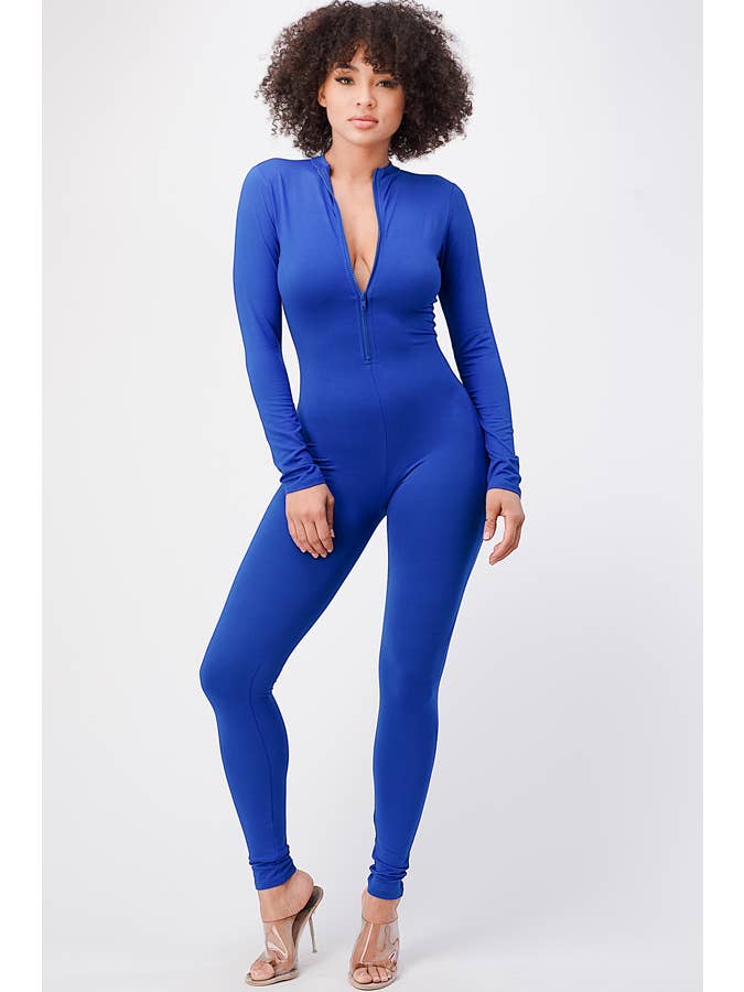 Lime All the Time - Vente Combinaison – femme - Combinaison moulante à manches longues à demi-fermeture éclair19