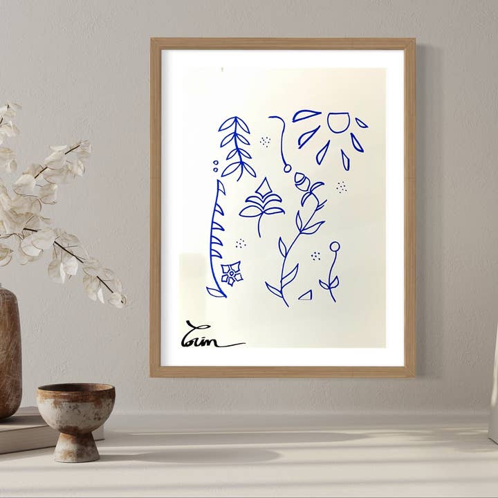 Blauwe bloemen voor wholesale door Maison Cactus