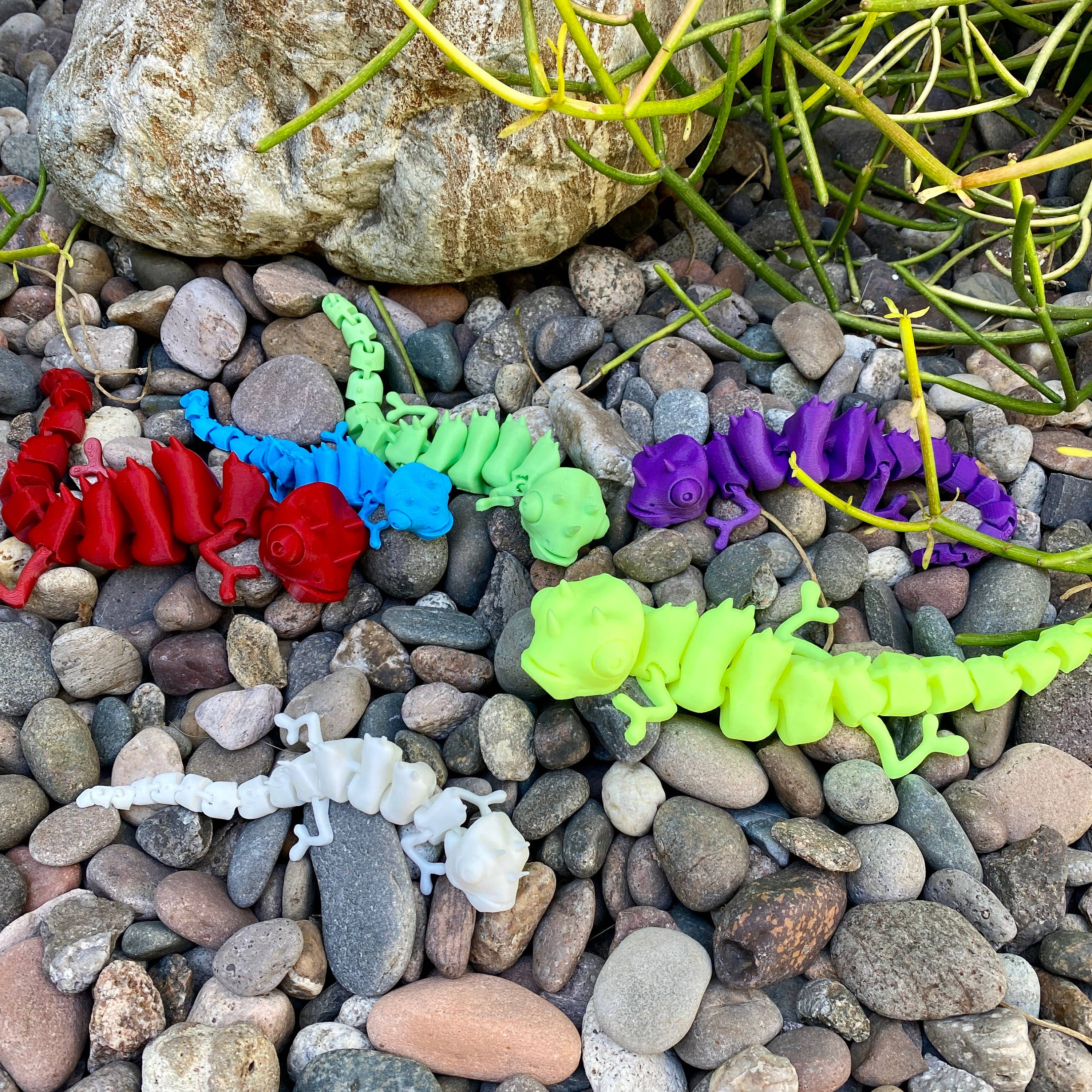 NumanPrints – wholesale Fidget toy – Kids – Articulated Chameleon 3D Printed Moveable fidget2