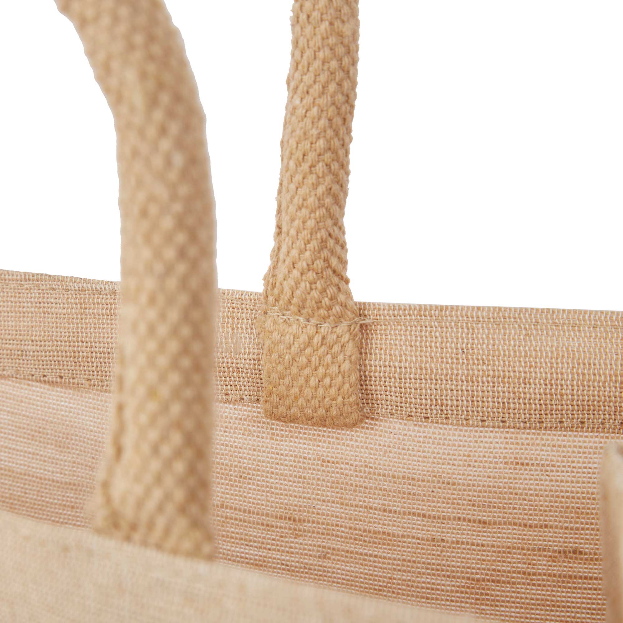 ecojutebags - Vendita all'ingrosso Borsa per shopping/spesa - 4 Borse per la Spesa in Iuta con Manici 12"x13"x7"6