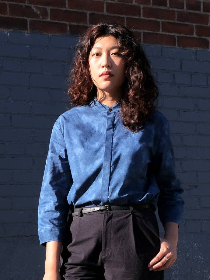 Chemisier unisexe | Unisex shirt No2459u, ombre | shadow for wholesale by atelier b