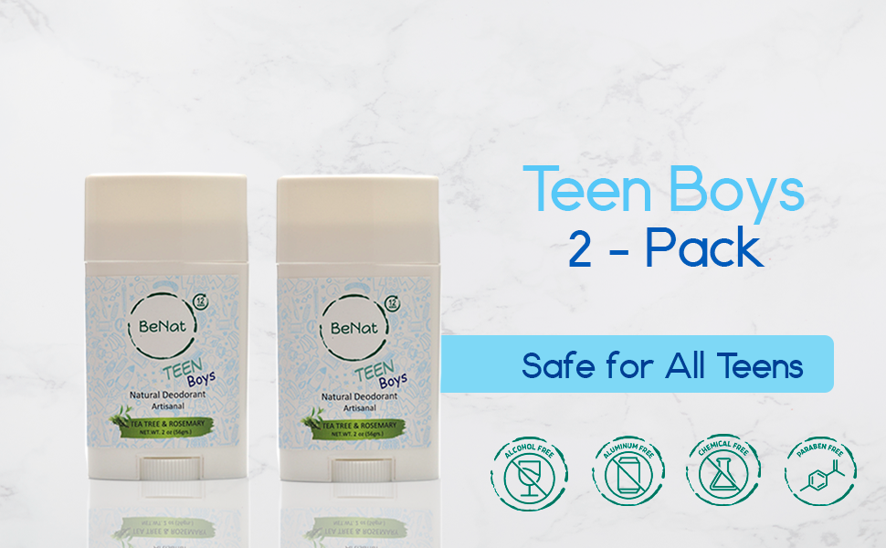 VIAI Beauty - Wholesale Deodorant - Women's - BENAT 2-Pack all-Natural Deodorants for Kids & Teens7