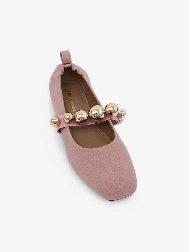 Lemonade Shoes - Wholesale Flats – Women’s - COLLEEN - FALL '25 Chic Ballet Flat with Gold Details11