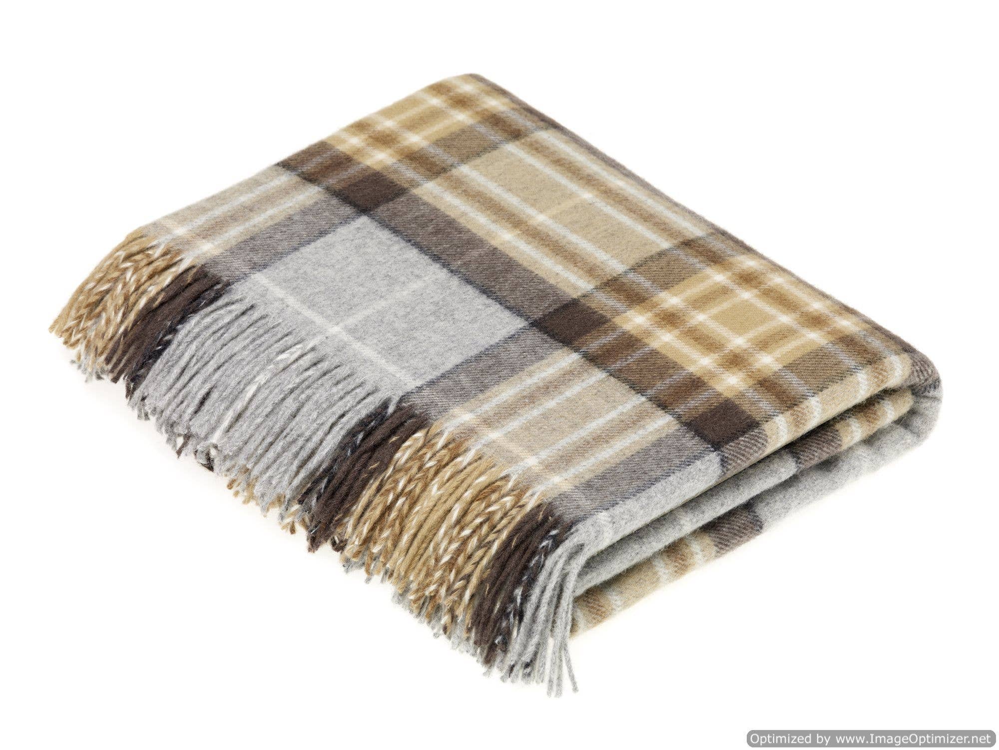 Bronte Moon - Wholesale Throw Blanket - Mckeller Tartan - Merino Lambswool Throw/Blanket, Made in UK1