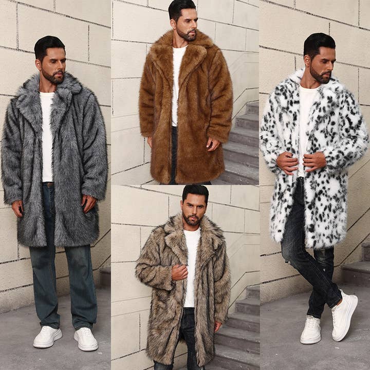 Men’s Faux Fur Coat Mid-Length Blazer Style_CWMM9112 for wholesale by ACCITY
