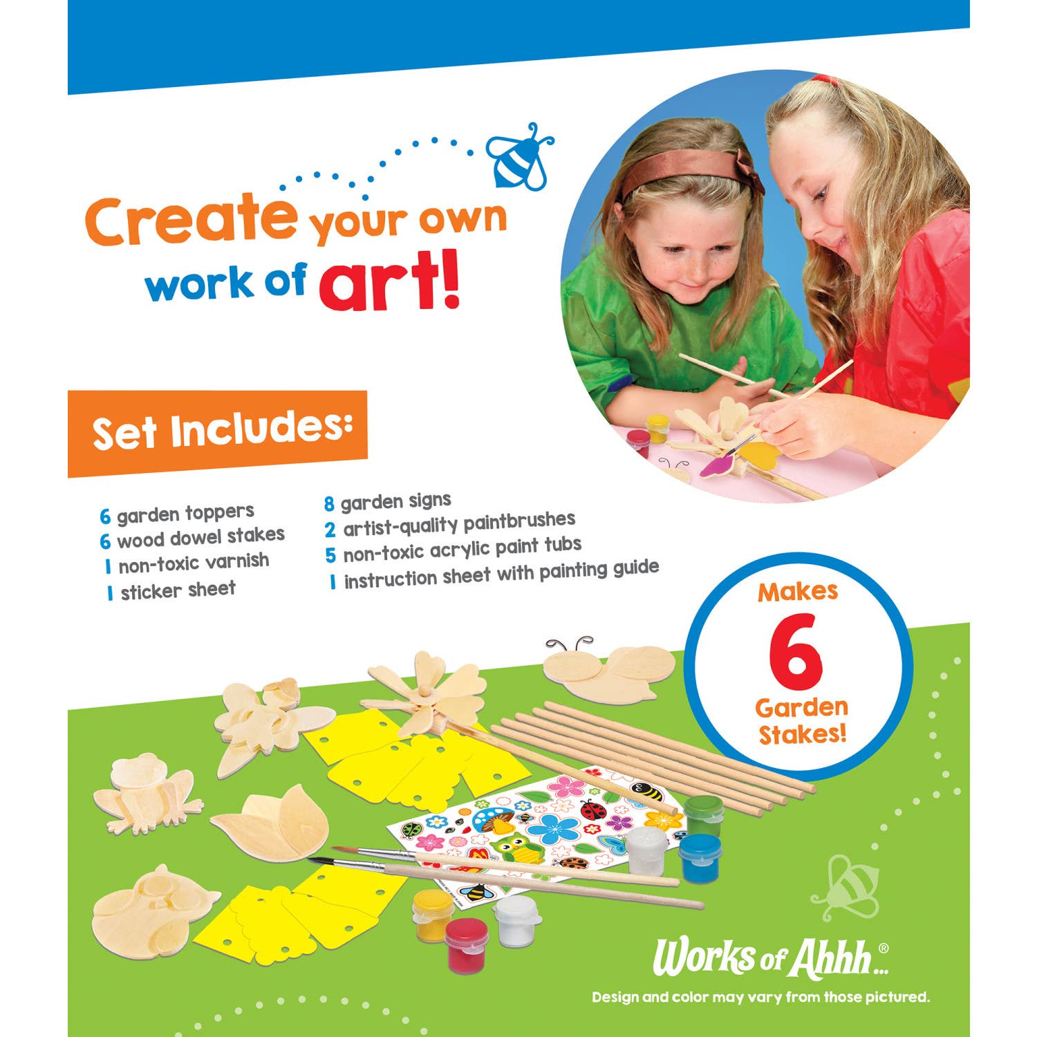 Masterpieces Puzzles - Wholesale DIY Craft Kit - Kids - Garden Decor Wood Paint Set2