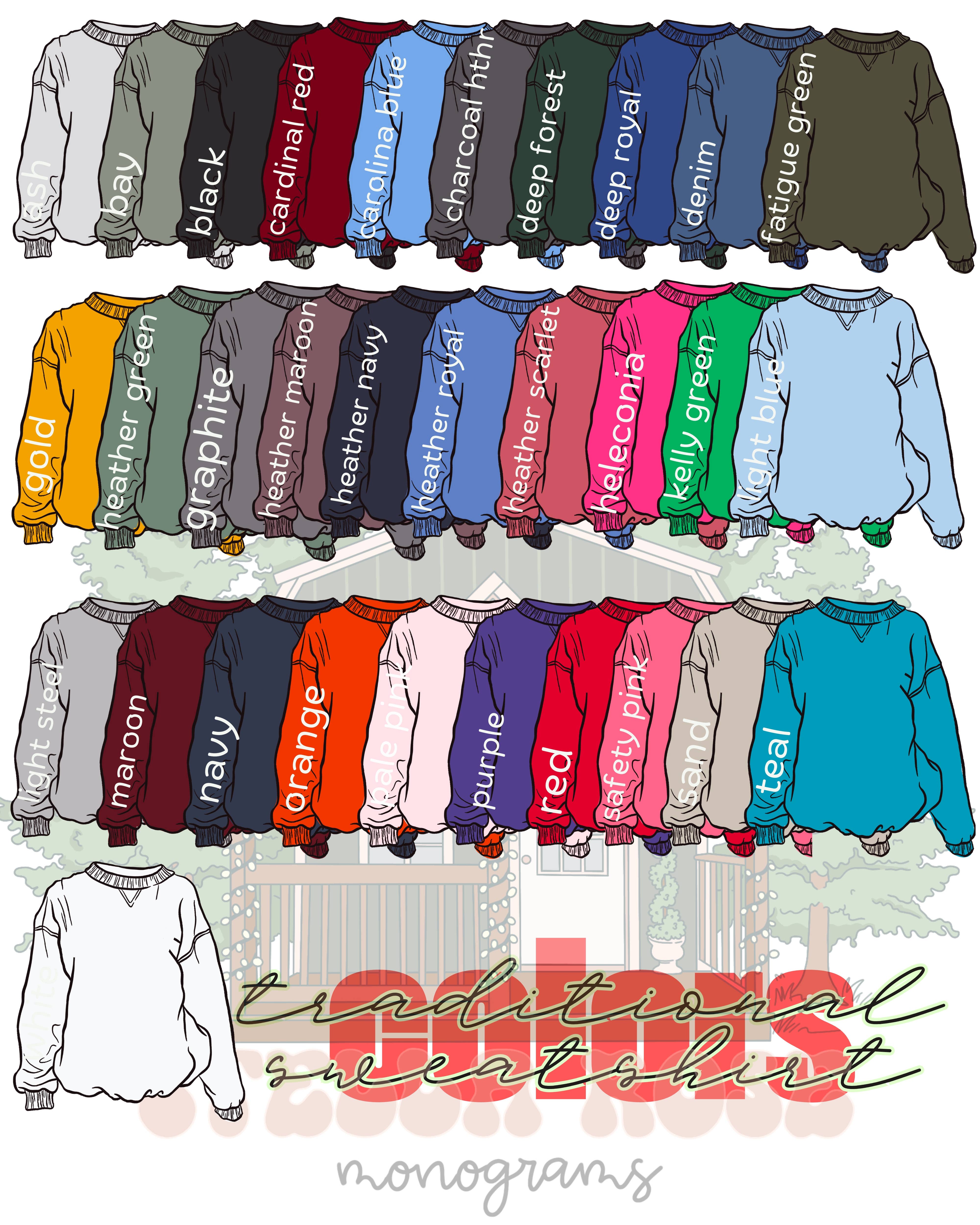 Stella Rose Monograms - Wholesale Sweatshirt - Women's - Great Smoky Mountains Appliqué Embroidered SWEATSHIRTS2