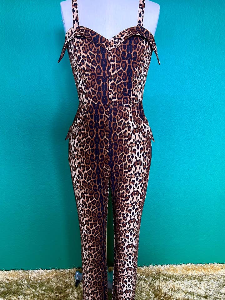 Elle Rebel - Wholesale Jumpsuit - Women's - Sumatra Leopard Jumpsuit