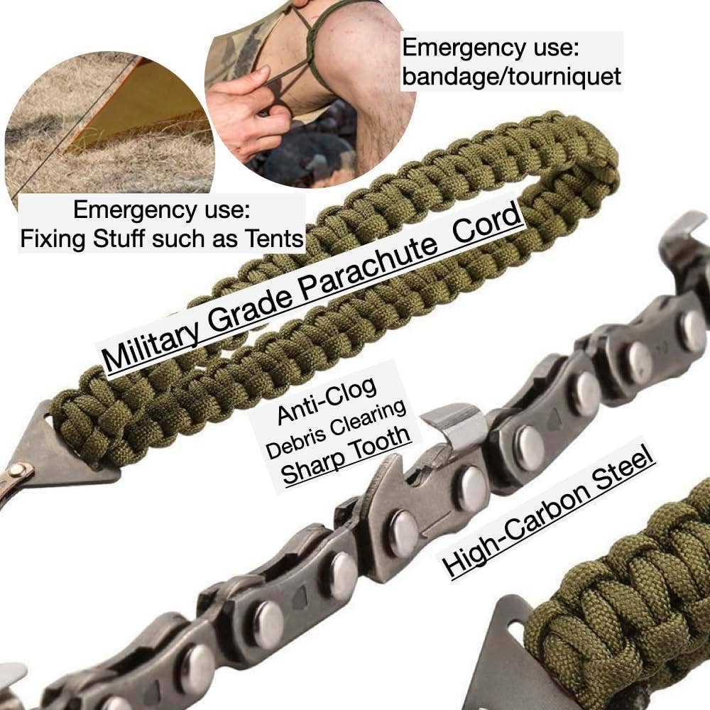 VIGOR - Wholesale Handy Tool - Pocket Survival Hand Chainsaw with Paracord Handle3
