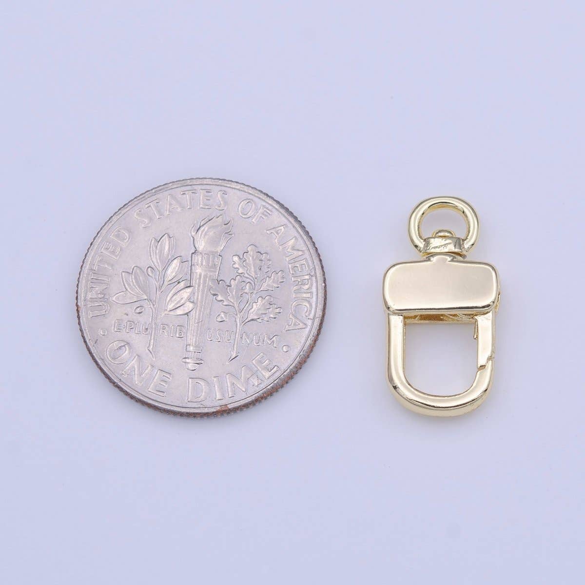 Aim Eternal – wholesale Clasp – Small Gold Swivel Parrot Snap Push Gate Clasps Closure For Jewelry Making | K-2482