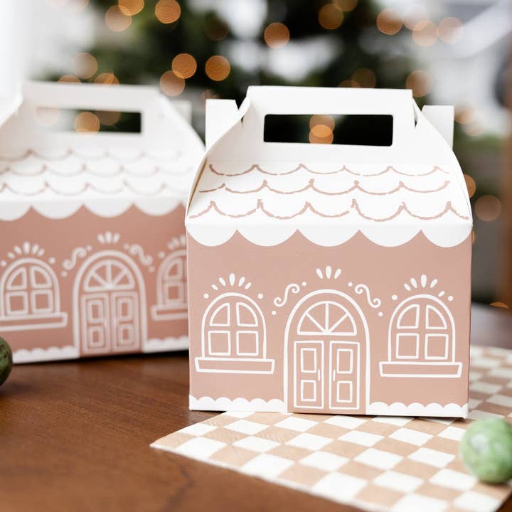 My Mind’s Eye - Wholesale Party Favor Bag/Box - GBD1117 - Gingerbread House Gable Treat Boxes1