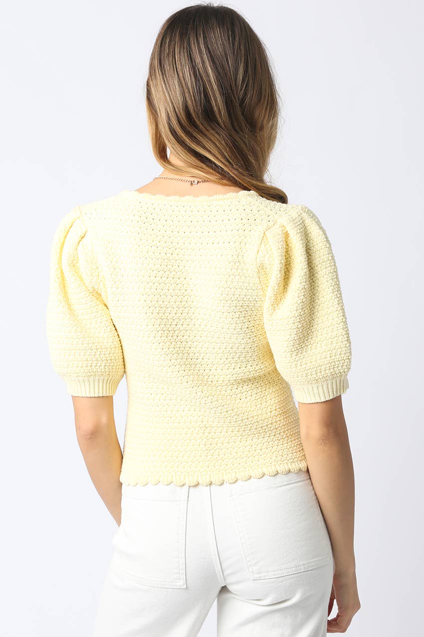 Olivaceous - Wholesale Knit Top - Women's - Liz Tie Front Knit Top1