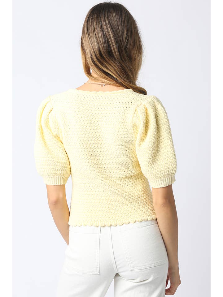 Olivaceous - Wholesale Knit Top - Women's - Liz Tie Front Knit Top1