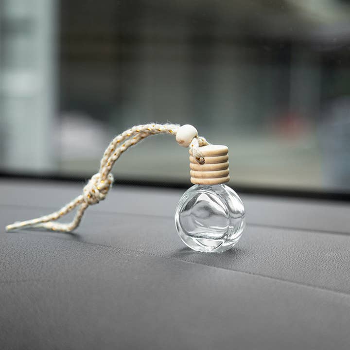 Candles Meta - Wholesale Car Freshener - Unisex - Flat Circular Shape Car Air Freshener Bottle Diffuser Empty
