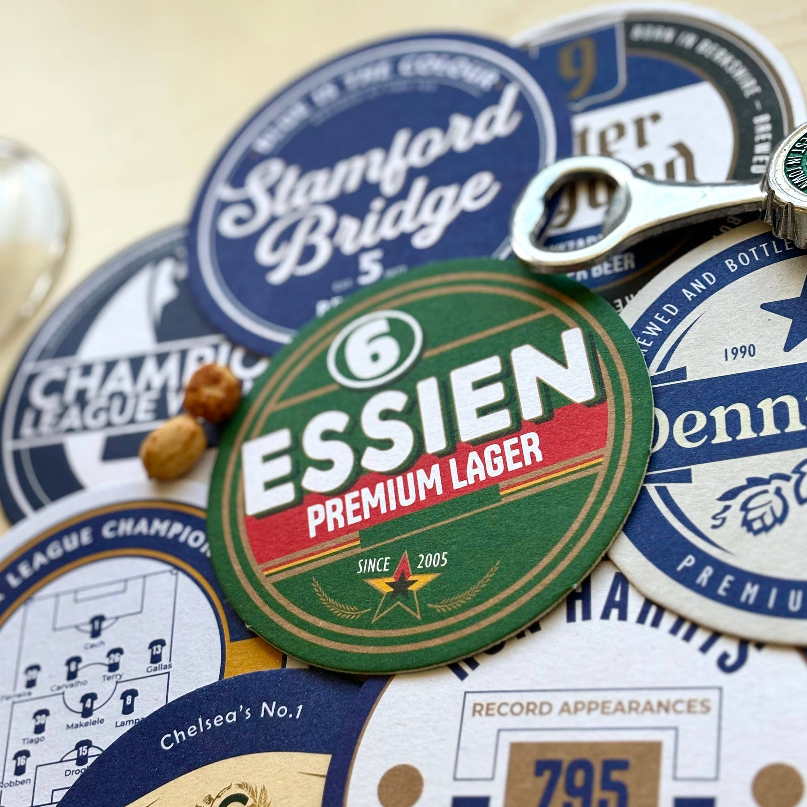 Half Time Club – wholesale Coasters – Chelsea Beer Mats (8-Pack)5