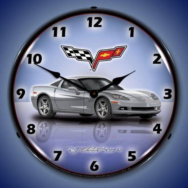 C6 Corvette Blade Silver for wholesale by Collectable Sign and Clock LLC.