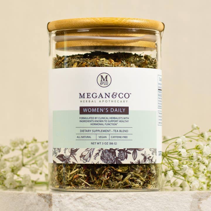 MEGAN & CO. Herbal Apothecary - Wholesale Health/Detox Tea - Women's Daily Tea Blend (86g) – Loose Leaf Herbal Tea for Reproductive Balance, Liver Support & Daily Nourishment