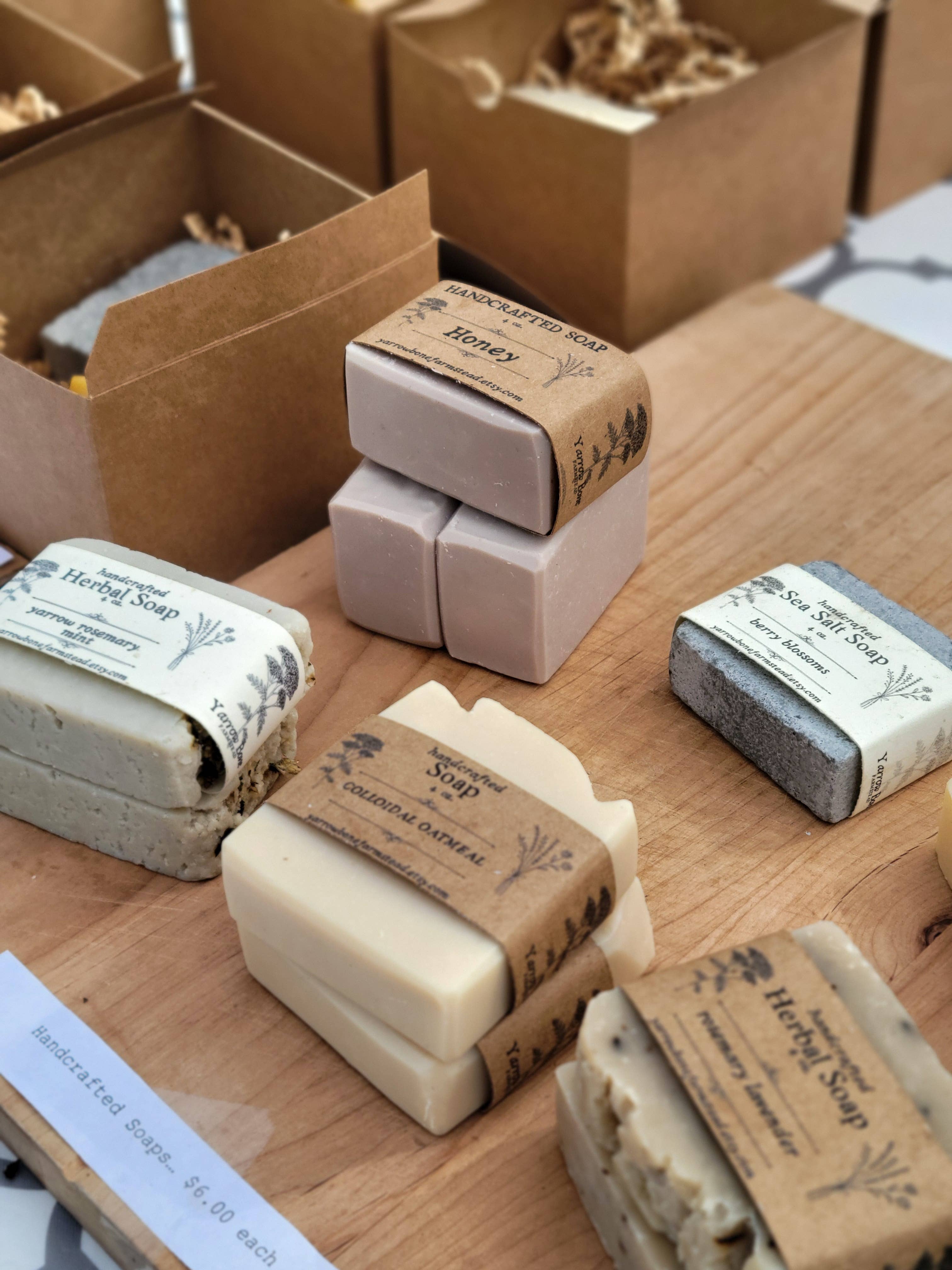 Yarrow Bone Farmstead – wholesale Bar Soap – Handcrafted Herbal Soap; customize, private label4