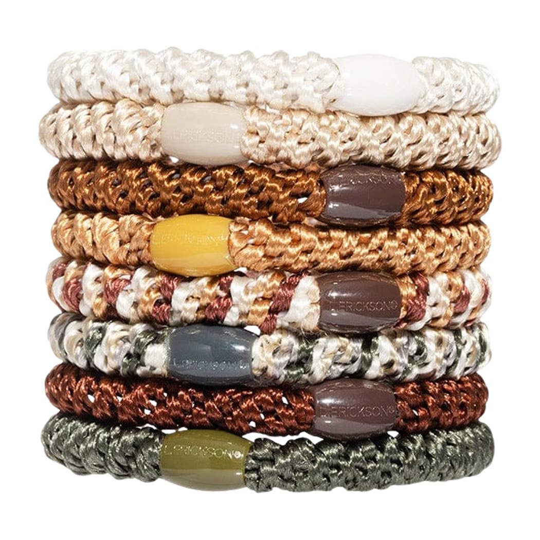 France Luxe/L. Erickson – Engroshandel Hårbånd - Dame – Grab & Go Hestehalebindere - Sæt med otte9